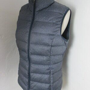 NEW Eddie Bauer Womens Blue EB 650 Down Full Zip Puffer Vest Size Medium